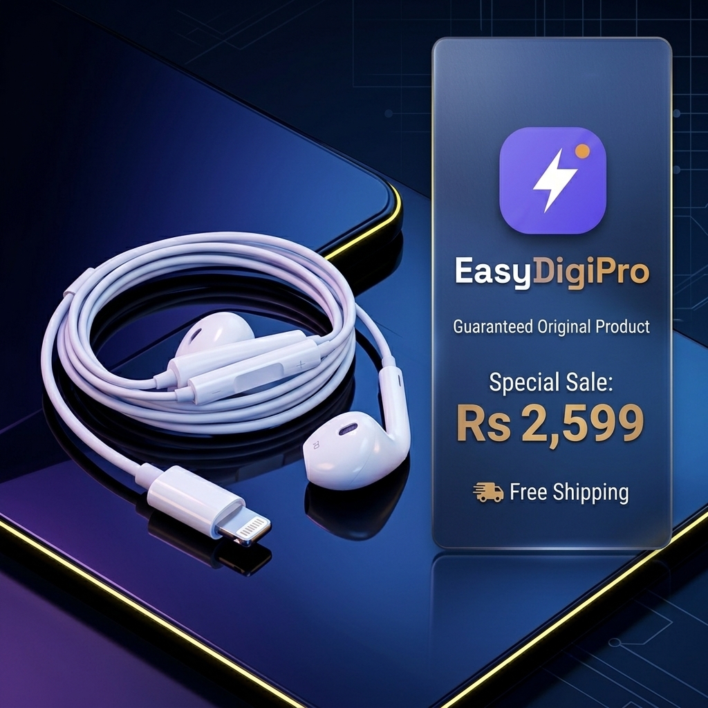 iPhone Lightning Handsfree Earphones view 4